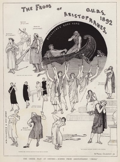Scener fra en produksjon av Aristophanes