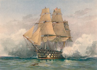 The Victory, lansert 1765, slutten av 1800-begynnelsen av 1900-tallet. av William Frederick Mitchell