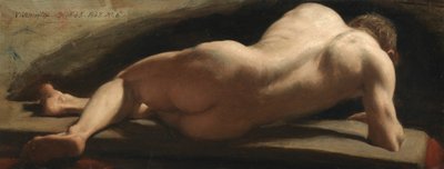 Naken mann, 1843 av William Frederick Witherington
