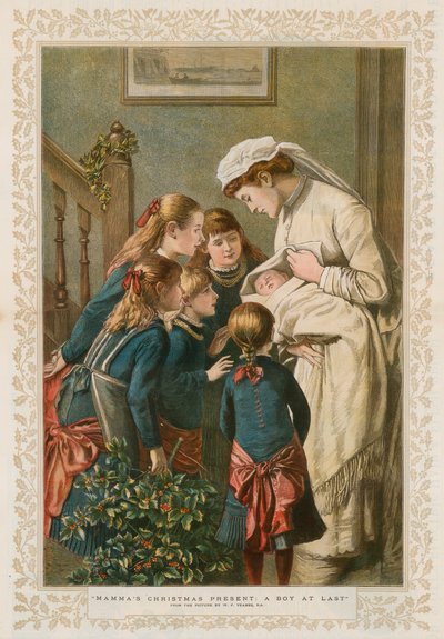Mammas julegave: En gutt endelig av William Frederick Yeames