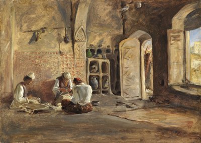Interiør, Alger (olje på papir lagt på lerret) av William Gale