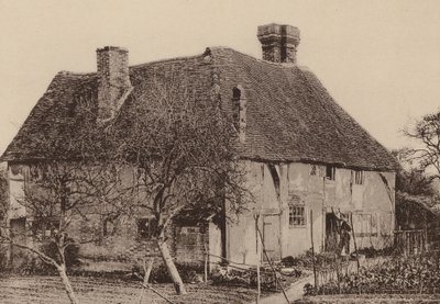 Ved Smallbridge, Horsmonden, Kent (s/h-bilde) av William Galsworthy Davie
