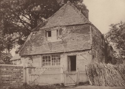 Hytte på hjørnet av kirkegården, Hellingley, Sussex (s/h-bilde) av William Galsworthy Davie