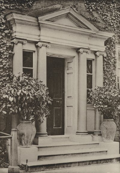 Doorway, East Pallant, Chichester (s/hv-bilde) av William Galsworthy Davie