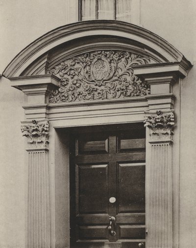 Døråpning, Pudding Lane, Maidstone, Kent (s/hvitt bilde) av William Galsworthy Davie