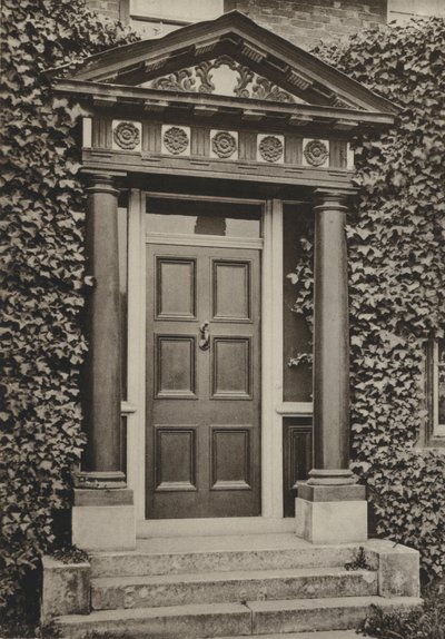Doorway, Tenterden, Kent (s/hvitt bilde) av William Galsworthy Davie