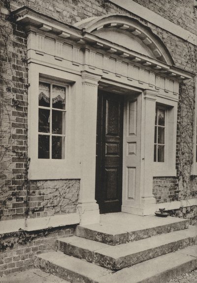 Doorway, The Broad, Hellingly, Sussex (s/hvitt bilde) av William Galsworthy Davie