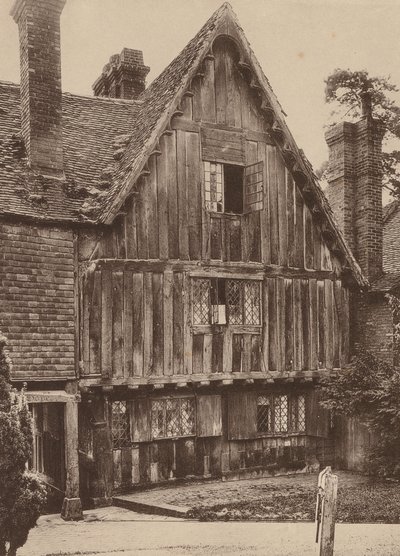 På kirkegården, Penshurst, Kent (s/h-bilde) av William Galsworthy Davie
