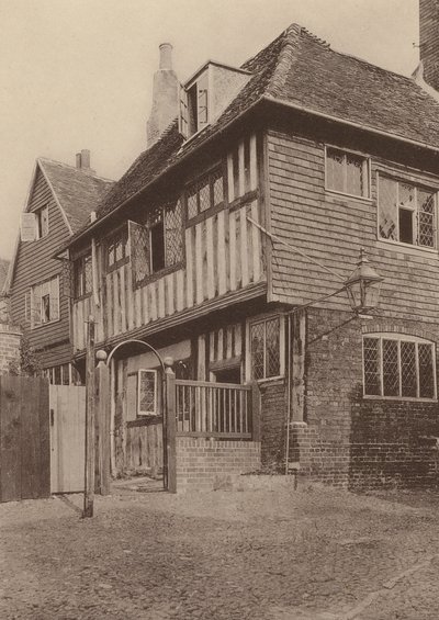 Mermaid Inn, Rye, Sussex (s/h-bilde) av William Galsworthy Davie