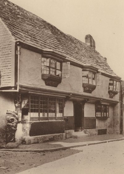 Star Inn, Alfriston, Sussex (s/h-bilde) av William Galsworthy Davie