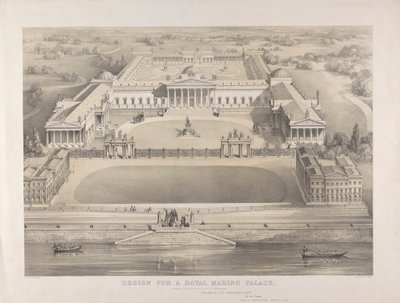 Brighton, Design for et Royal Marine Palace foreslått å bli reist av William Gauci
