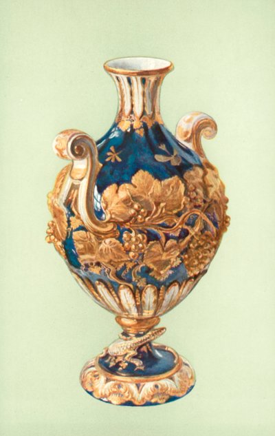 Vase, Chelsea, Mazarine Blue (farge litho) av William Gibb