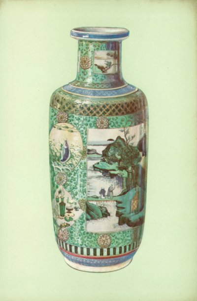 Vase, famille verte, kinesisk, periode med K