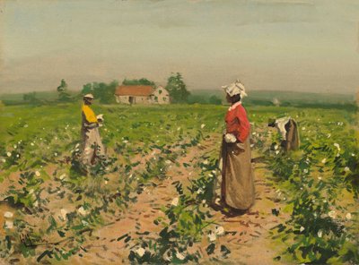 Å plukke bomull, ca. 1890. av William Gilbert Gaul
