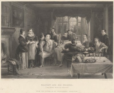 Falstaff og vennene hans av William Greatbach