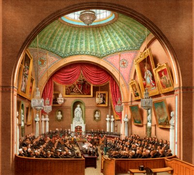 Council Chamber, Guildhall, City of London, 1886. av William Griggs