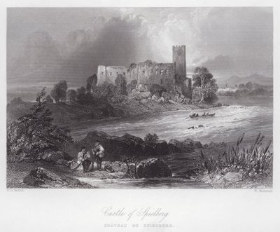 Spielbergs slott (gravering) av William H. Bartlett