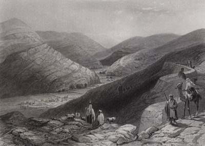 Etham, nær Betlehem (gravering) av William H. Bartlett