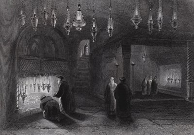 Fødselshelligdommen, Betlehem (gravering) av William H. Bartlett