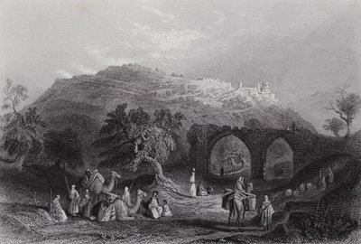 Samaria-høyden (gravering) av William H. Bartlett