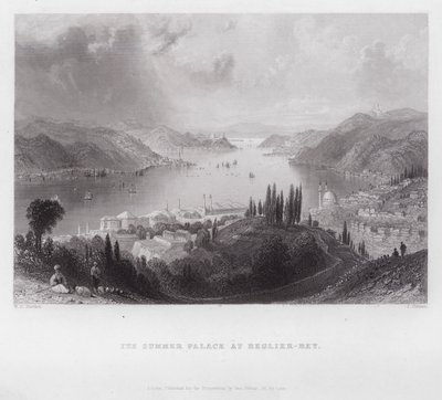 Sommerpalasset ved Beglier-Bey (gravering) av William H. Bartlett