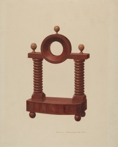 Klokkeholder, ca. 1939. av William H Edwards