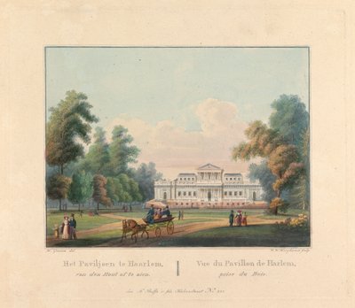 Welgelegen: Utsikt over Harlem Pavilion tatt fra Bois av William H. Hoogkamer