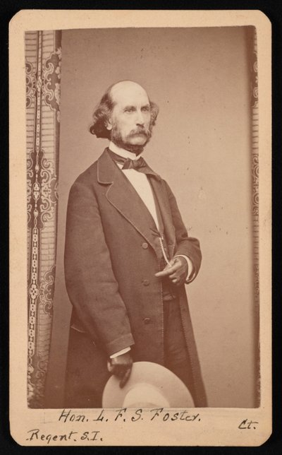 Portrett av LaFayette Sabine Foster 1806-1880, mellom 1871 og 1880. av William H Jennings