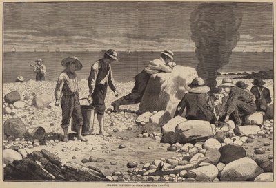 Sea-Side Skisser - A Clam-Bake av William H. Redding after Winslow Homer