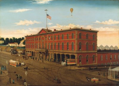 Third Avenue Railroad Depot, ca. 1859-60. av William H Schenck