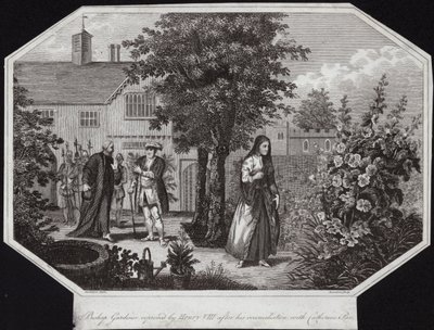 Biskop Gardiner irettesatt av Henry VIII etter hans forsoning med Catherine Parr av William Hamilton