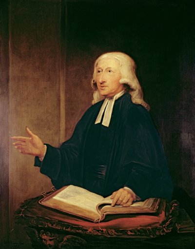Portrett av John Wesley (1703-1791) 1788 av William Hamilton