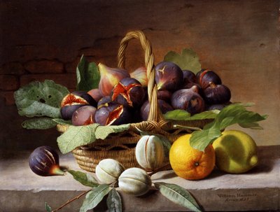 Stilleben med fiken og valnøtter av William Hammer