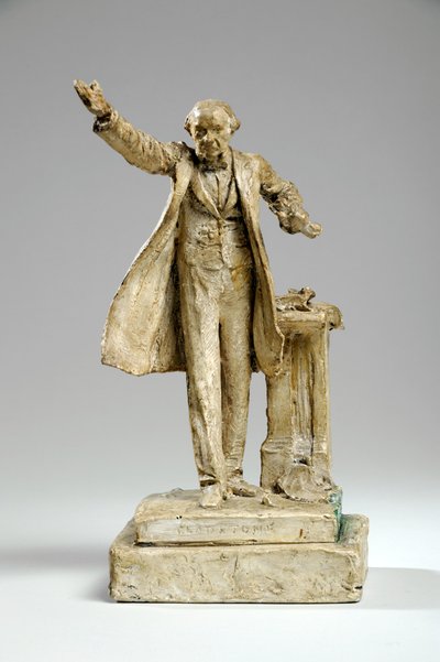 Maquette for statuen av William Ewart Gladstone on the Strand, London, ca. 1905 (gips) av William Hamo Thornycroft