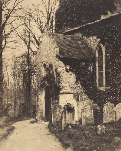 Church Porch, Earlham, nær Norwich, 1857. av William Harcourt Ranking