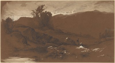 Figurer i et landskap av William Hart