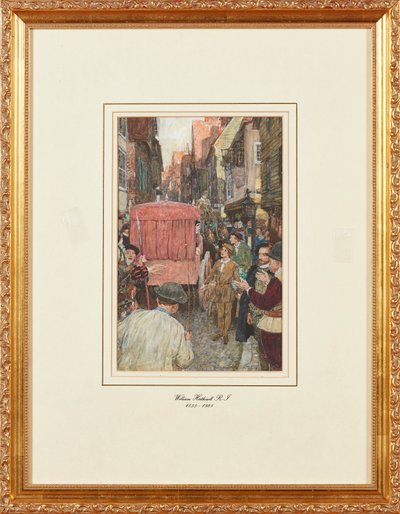En Elizabethansk trafikkork (blyant og akvarell) av William Hatherell