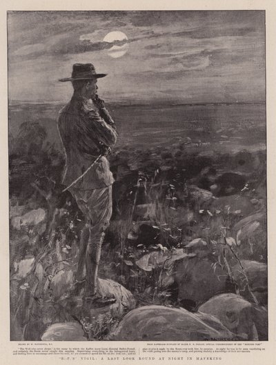 B-Ps Vigil, en siste titt rundt om natten i Mafeking av William Hatherell