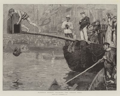 Harbour Sports, Walking the Greasy Pole av William Hatherell