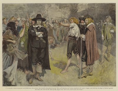 Illustrasjon for The Vengeance of Dungarvan, av E Lester Arnold (chromolitho) av William Hatherell