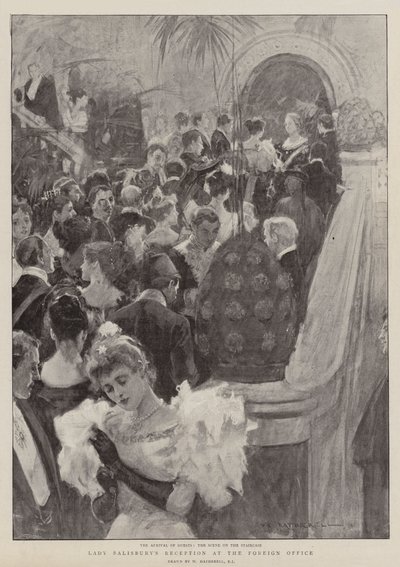 Lady Salisburys mottakelse ved utenrikskontoret av William Hatherell