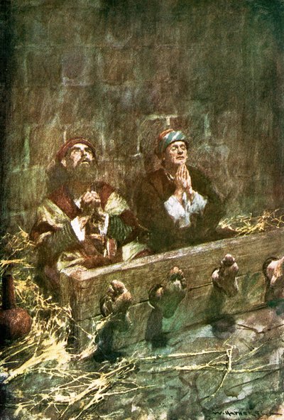 Paul og Silas i fengsel av William Hatherell