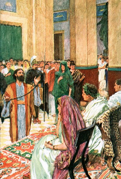 Paulus før Agrippa av William Hatherell