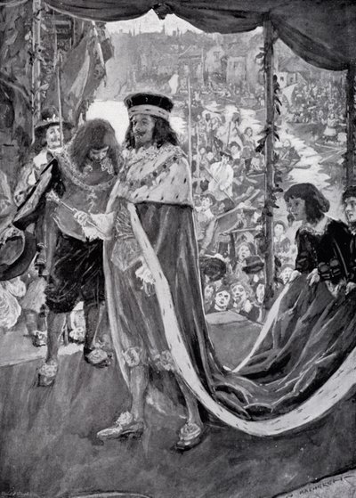 Fremgang for kong Charles I til Westminster Abbey av William Hatherell