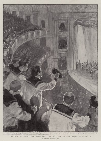 Dronningens åttiårsdag, matinéen på Hennes Majestets teater av William Hatherell