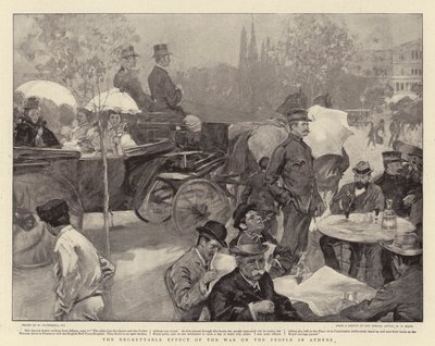 Den beklagelige effekten av krigen på folket i Athen av William Hatherell