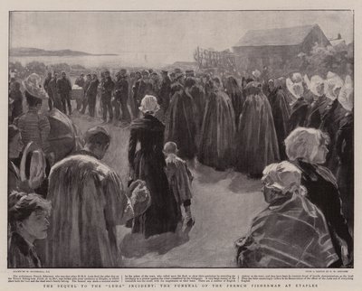 Oppfølgeren til Leda-hendelsen, begravelsen til den franske fiskeren på Etaples av William Hatherell