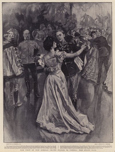 Besøket til den tyske kronprinsen i Wien, statsballet av William Hatherell