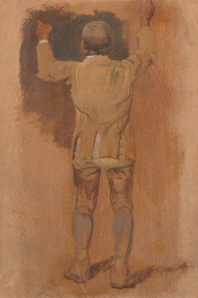 Studie av en brudgom, sett bakfra av William Havell