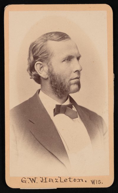 Portrett av Gerry Whiting Hazleton 1829-1920, før 1876. av William Hayward Sherman
